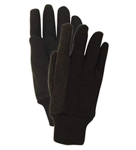MAGID T92CP MultiMaster PVC Dotted Jersey Gloves, Brown, 36 Pack, Large