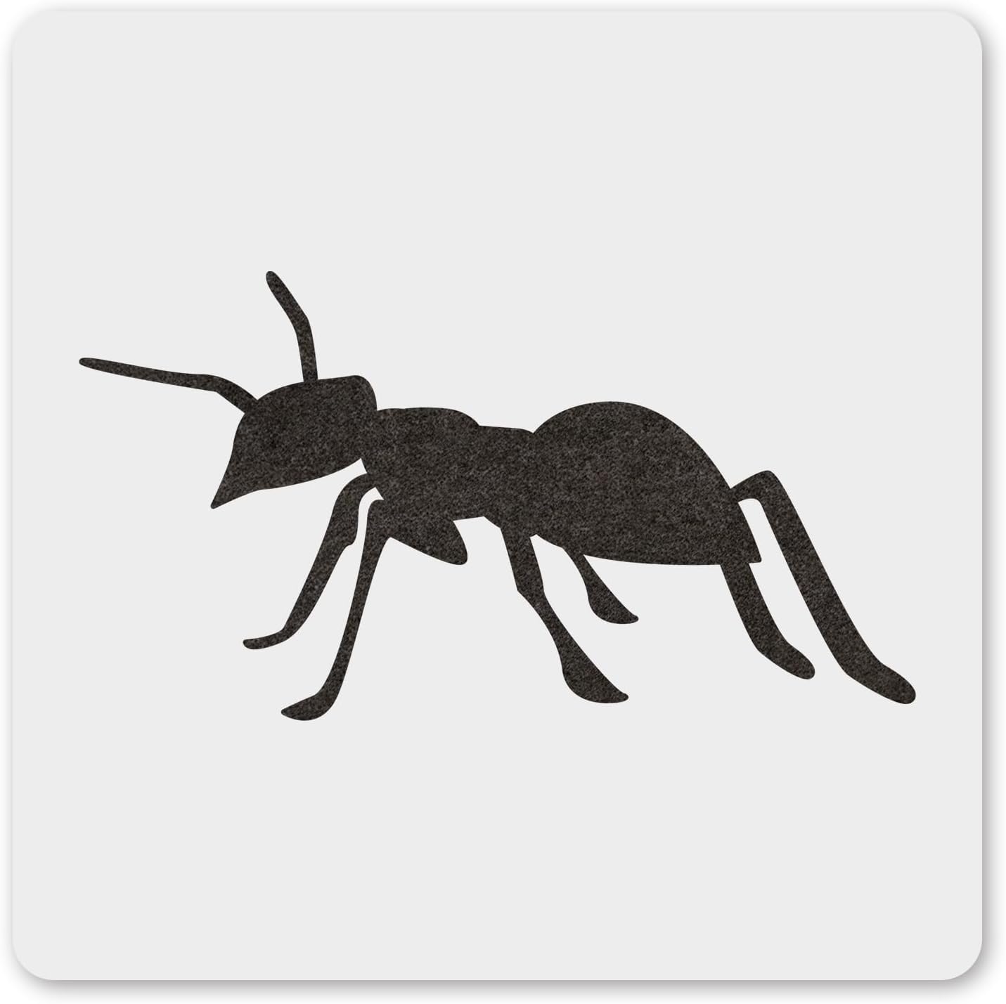MAGJUCHE Ant Stencil 12 Inches, Reusable Stencil for Painting DIY Crafts Decor