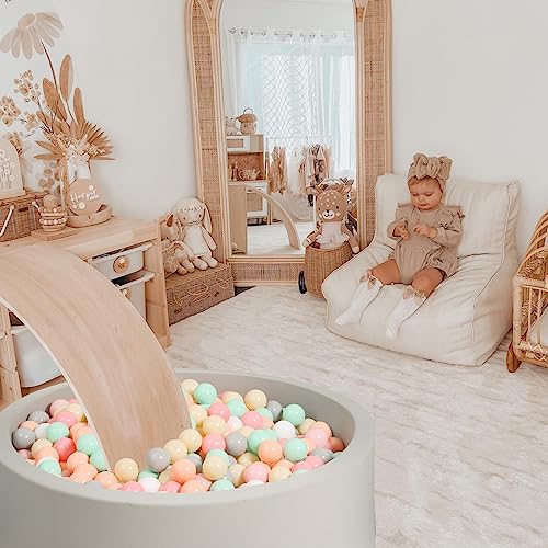 GOGOSO 100 Pit Balls Plastic Balls for Baby Toddlers GirlsToddlers for Playhouse, Baby Pool, Play Ball Fun Centers, for Ba...