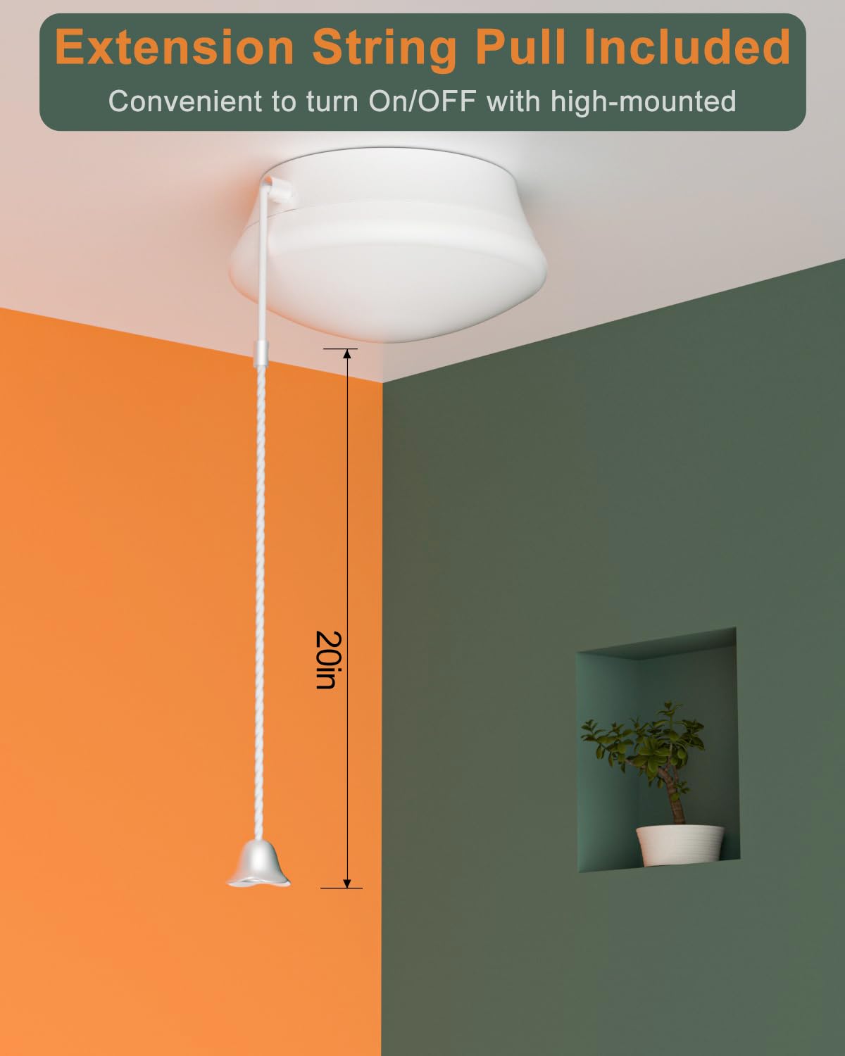 Lightdot 4 Pack 7  Modern Led Ceiling Light With Pull Chain 12W 4000K  1300Lm  125W E26 Bulb Replacement  Energy Saving Flush Mount Ceiling Lighting For Closets/Bedroom/Corridor