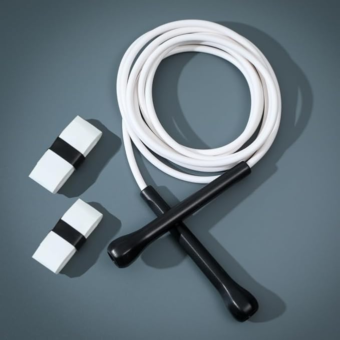 IDOU Boxing Jump Rope - Tangle-Free, 16% Heavier than Regular PVC Ropes, Adjustable Length, Hand-Wrapped Anti-Slip Grip Ba...