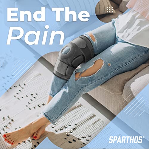 Sparthos Knee Brace - Heavy-Duty Hinged Support for ACL, MCL, Meniscus Tear, Arthritis, Tendonitis Pain - Open Patella - ...