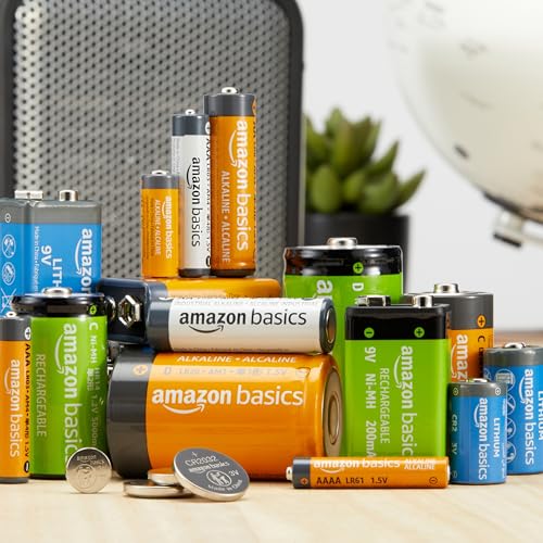 Amazon Basics AA & AAA High-Performance Alkaline Batteries Value Pack - 24 Double AA Batteries and 24 Triple AAA Batteries...