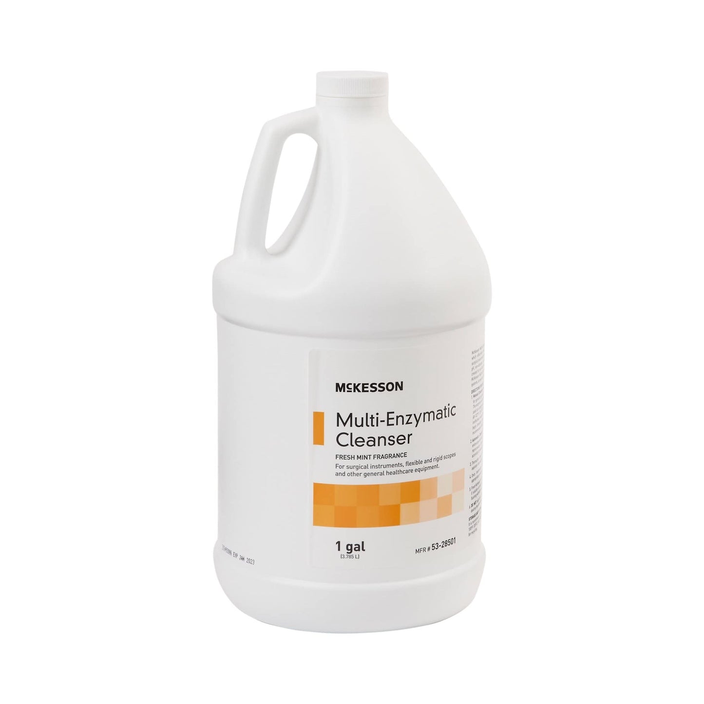 McKesson Multi-Enzymatic Cleanser for Surgical Instruments & General Healthcare Equipment, 1 Gallon [Pack of 1] Fresh Mint