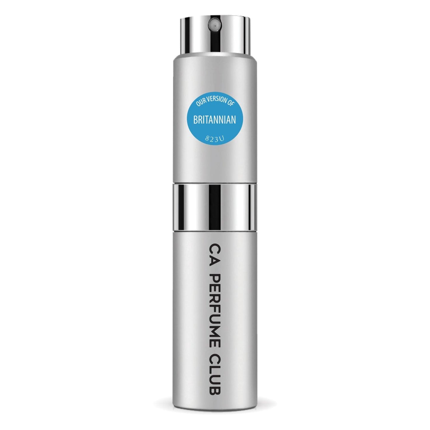 CA Perfume Impression of Britannian for Women and Men Amber Scent Long Lasting Unisex Fragrance Eau De Parfum Travel Size Refillable Atomizer Spray 0.27 Fl Oz 8ml