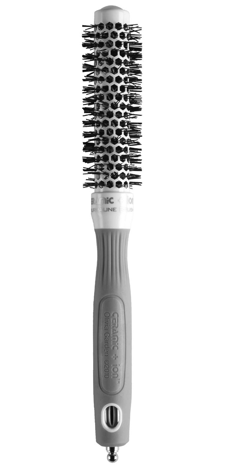 Olivia Garden Ceramic + Ion Round Thermal Hair Brush - Not Electrical - Professional Blowout Brush for Normal to Thick Hair - 0.