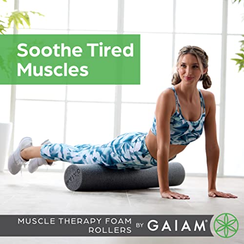 Gaiam Restore Foam Roller for Muscle Massage - Deep Tissue Muscle Massager for Sore Muscles & Stimulation - Total Body Pai...
