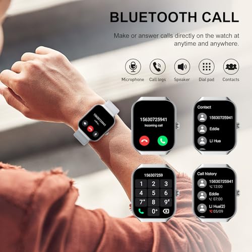 Smart Watch for Men Women (Answer/Make Call), 1.96" HD Smartwatch with Heart Rate/Sleep Monitor/Pedometer/Calories, 113+ S...