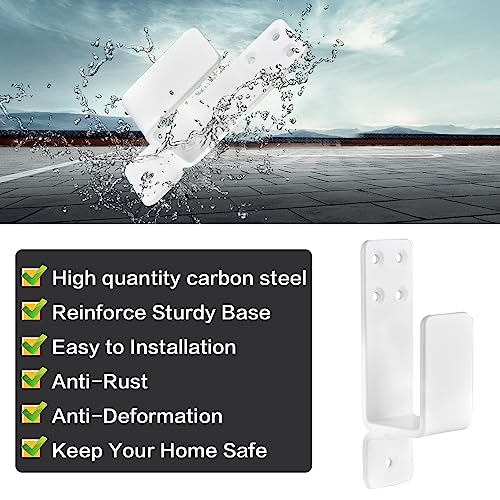 Door Barricade Brackets,AINAFIX 2 Pack Drop Open Bar Holder for Home Security, 2x4 Bar Brackets Prevent Unauthorized Entr...