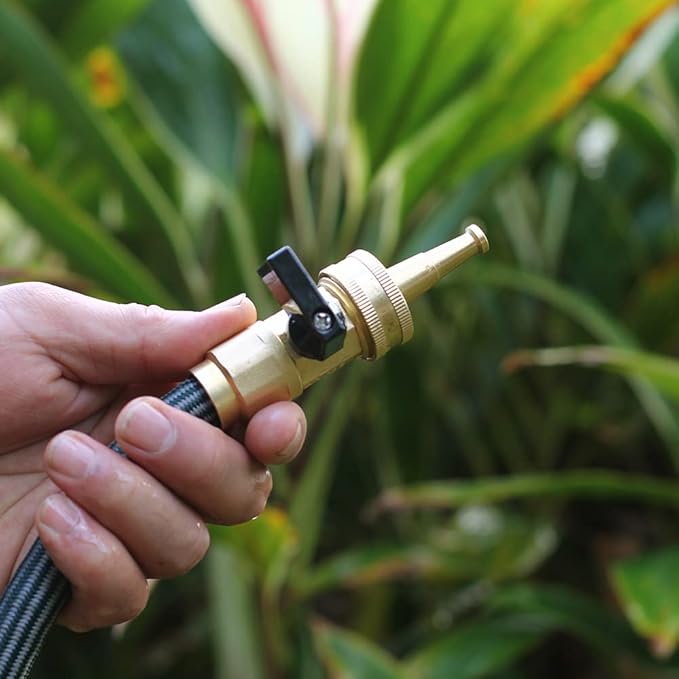 Brass Hose Nozzles,Heavy-Duty Brass Jet Sweeper Jet Nozzle, 2 Pack (Jet Sweeper BB)