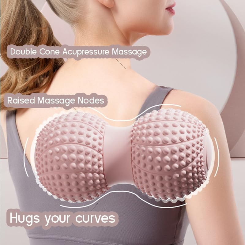 Peanut Massage Ball for Myofascial Release & Muscle Relaxation - Deep Tissue (Purple)