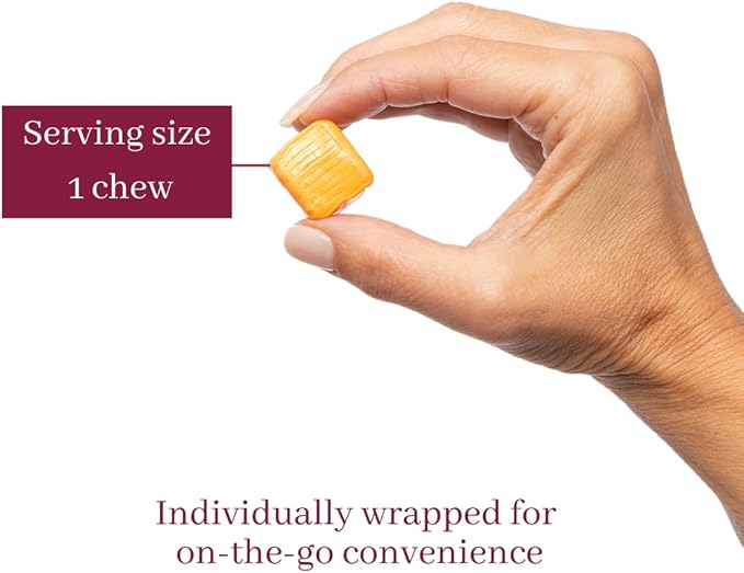Bariatric Advantage Calcium Citrate Chewy Bites 500 mg - for Bariatric Surgery Patients - Vitamin D3 - Sugar-Free Chewable Calcium Supplement - Bariatric Chews - Tropical Orange - 90 Count
