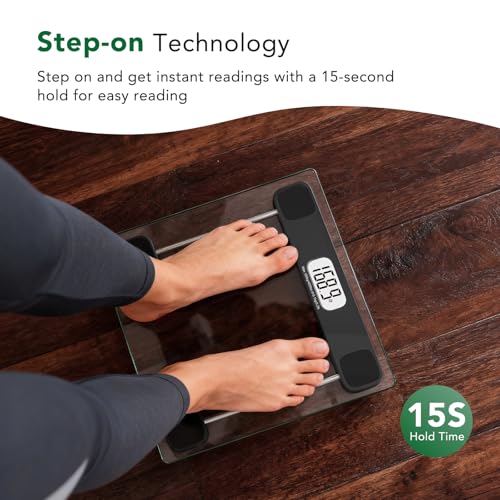 ZOETOUCH Scale for Body Weight, Accurate Bathroom Scales, Digital Weighing Machine for People, 400lb Capacity, LCD Displa...
