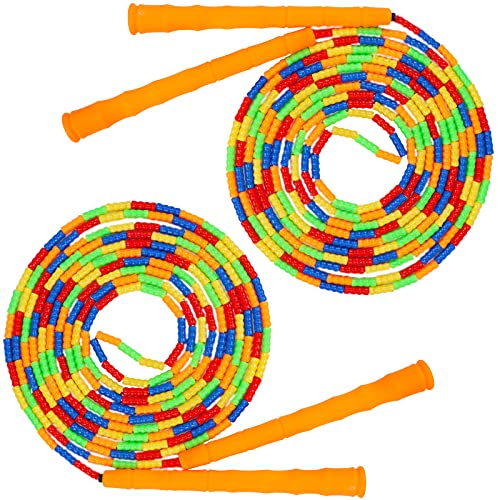 Supertrip Double Dutch Jump Rope Soft Beaded Jump Rope Long Jump Rope 16 FT, Jump Ropes For Women Adult Kids Adjustable Sk...