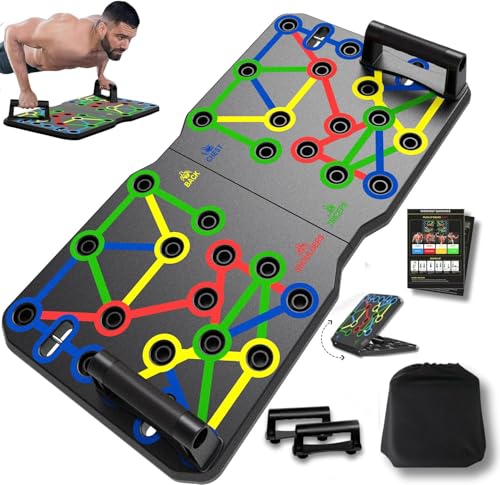AERLANG Extra Large Push Up Board 26.2" x 13.8", Portable 30-in-2 Workout Set for Push Up, Multi-functional Pushup Stands ...