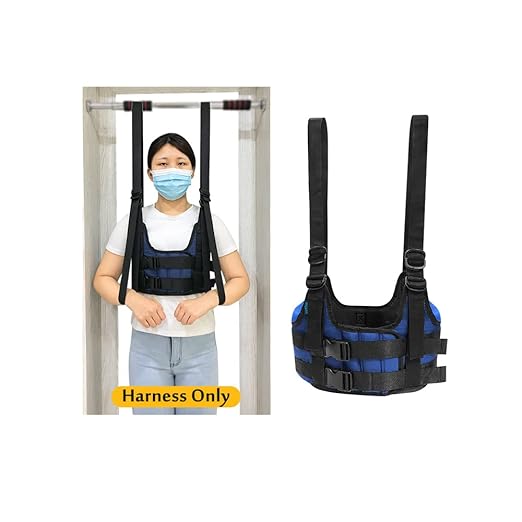Mybow Back Stretcher Harness for Spinal Decompression, Lumbar Traction Belt & Inversion Table Alternative, Back Realignmen...