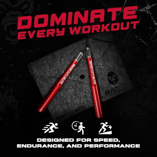 Beast Gear Jump Rope for Men and Women - Built for Speed, Premium Aluminium Jumping Rope for Advance Fitness - Boxing, MM...