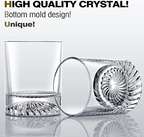 OPAYLY Whiskey Glasses Old Fashioned Glasses Set of 6 12oz Rocks Glasses Gift for Men Women Drinking Bourbon Scotch Cockta...