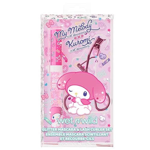 wet n wild My Melody and Kuromi Glitter Mascara & Lash Curler Set - Pink Dreams