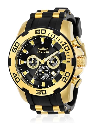 Invicta Men's 22340 22341 22343 22344 22346 Pro Diver Analog Display Quartz Black Watch