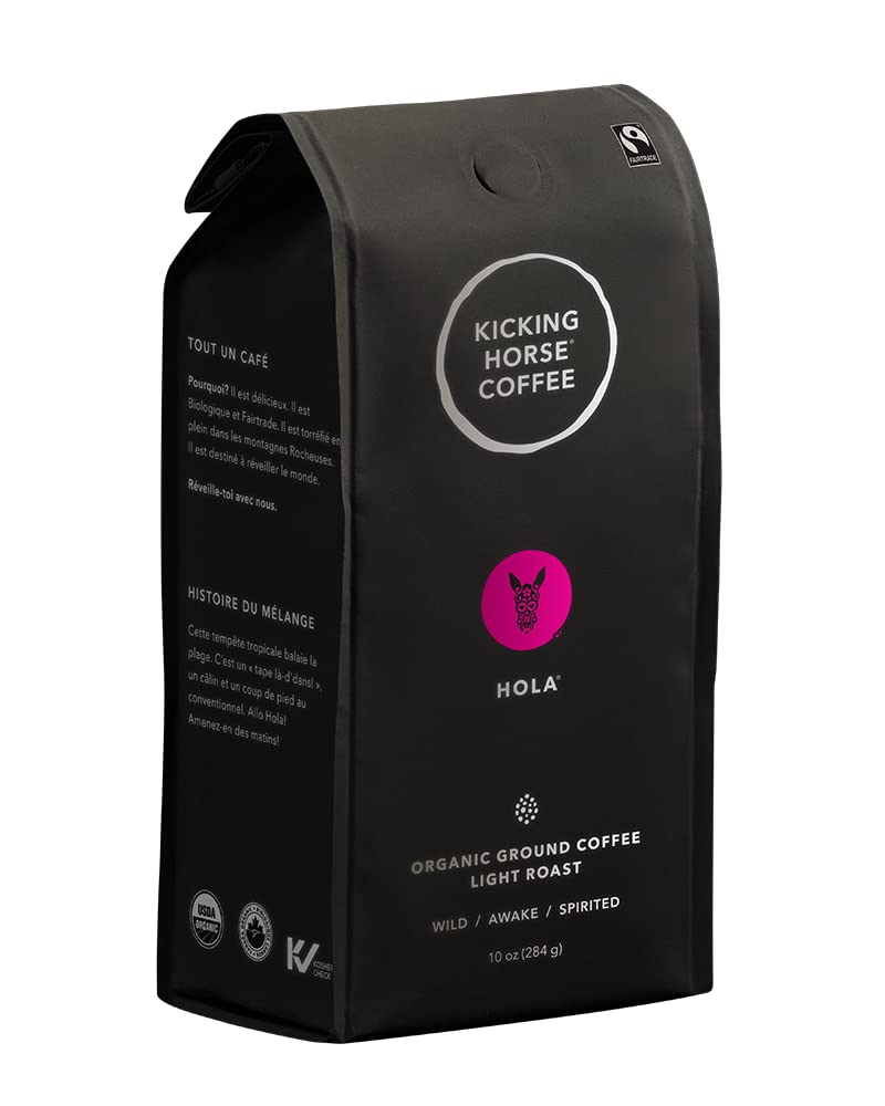 Kicking Horse Coffee, Hola, Light Roast, Ground, 10 oz