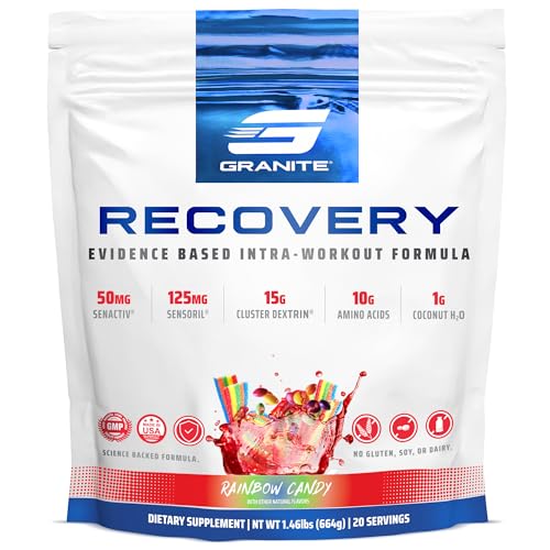 Granite Nutrition Recovery - Premium Intra-Workout Drink with EAAs, Cluster Dextrin, Sensoril & Senactiv for Athletic Perf...