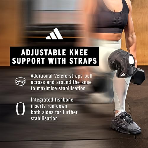 adidas Adjustable Knee Support W/Straps - Large