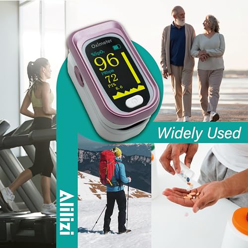 Pulse Oximeter Fingertip Rechargeable, Pulse Oximeter and Oxygen Monitor with OLED Screen, Accurate and Fast SpO2 and Hear...