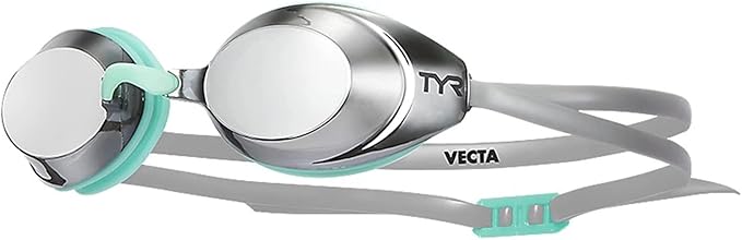 TYR Vecta Racing Swim Goggles - Adult Swimming Goggles for Men and Women - Anti-Fog, UVA/UVB Protection, Watertight