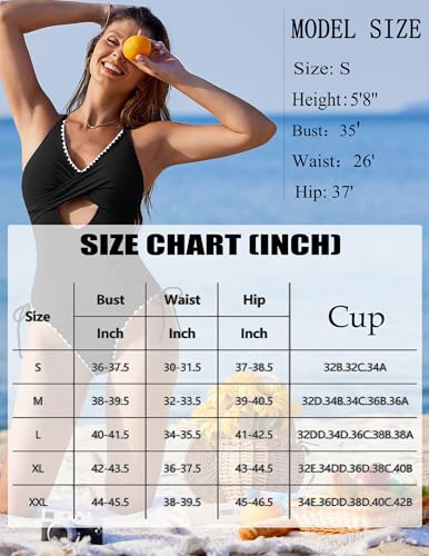 AI'MAGE Women One Piece Swimsuit 2025 Tummy Control Cutout Bathing Suit Wrap Tie Back Swimwear Shell Stitched