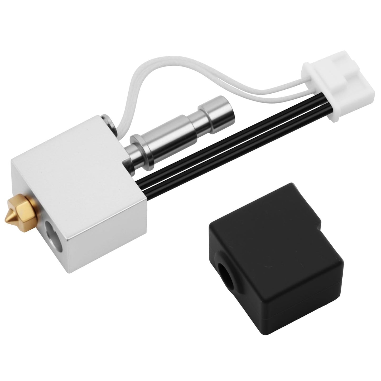 2PCS Kobra S1 Hotend with 0.4mm Brass Nozzle,Heater Cartridge Thermistor and Silicone Sock,Support High Temperature&High Speed Compatible with ANYCUBIC Kobra S1/S1 Combo 3D Printers