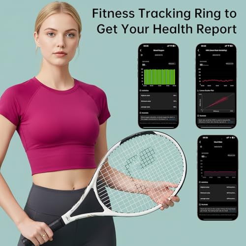 VAMOTRA Smart Ring for Women & Men, Fitness Tracker Ring with Heart Rate Monitor, HRV, Sleep Tracking, No Subscription Fe...
