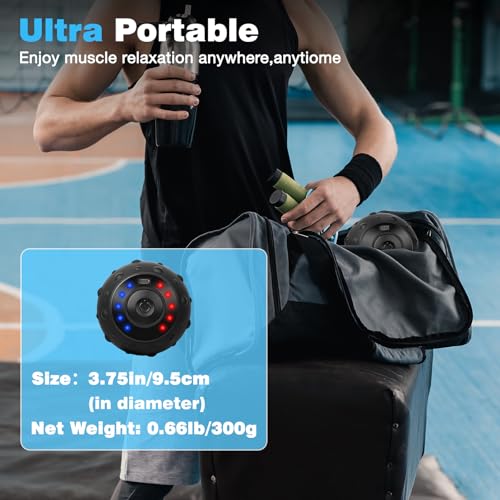 ProChosen Upgraded 5-Gear Vibrating Massage Ball, Rechargable Massage Vibrating Ball for Fitness, Training, Therapy and Re...