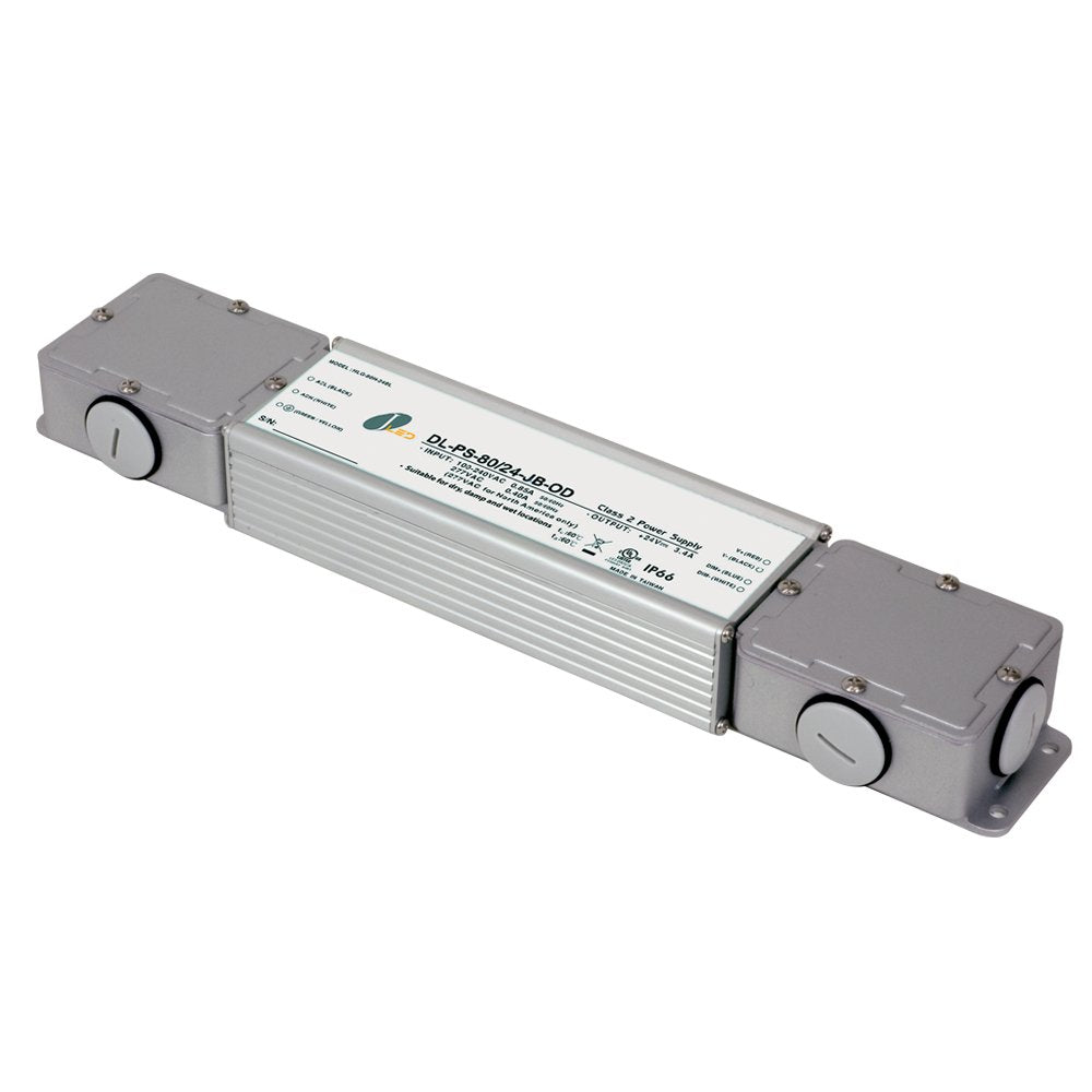 Jesco Lighting Dl-Ps-80-24-Jb-Od 24V Dc Hardwire Outdoor Power Supply - Metal Construction