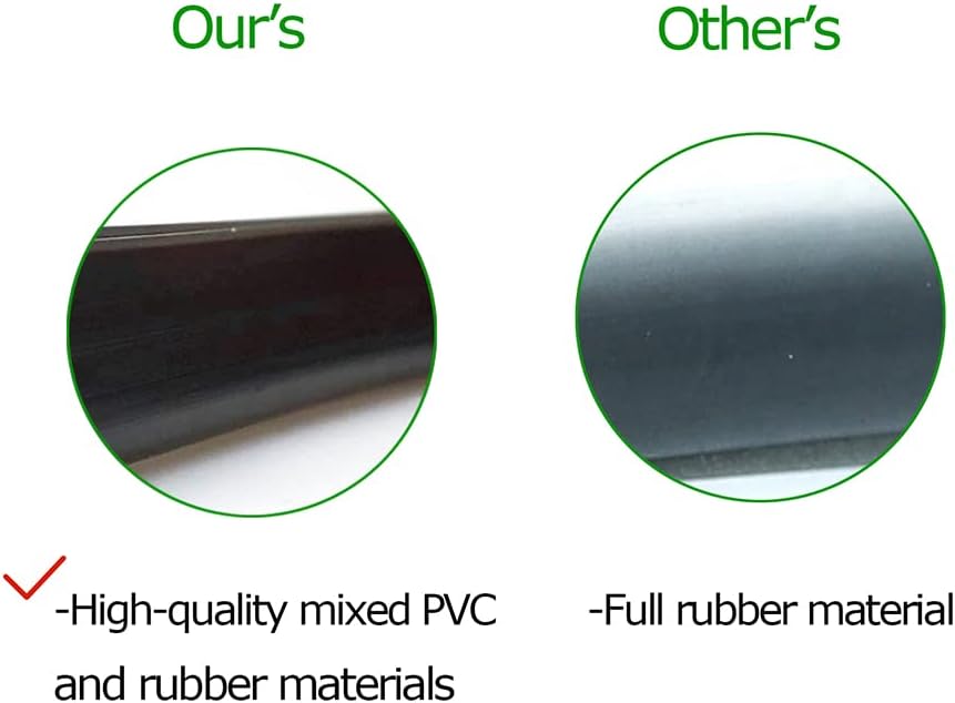 Rubber Edge Trim Black, U Channel PVC Plastic, Metal Sharp Edge Protector Fit for 0.09", Length 26 Feet (8 Meter)