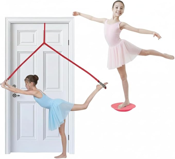 Dance, Cheerleading and Figureskating Trainer Stretching and Balance, 2 Pc. Set, Stretching, Disc Core Board and Flexibili...