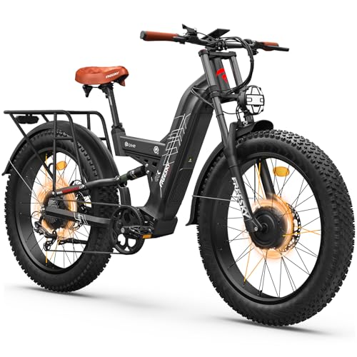 FREESKY 4000W Dual Motor Electric Bike for Adults, 48V 30AH Samsung Cells Battery 120Miles Range, 40MPH AWD Fast E-Bike, 2...