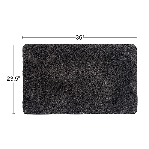Eurow Trek N' Clean Soft & Plush Microfiber Traction Floor Mat, Super Absorbent, Fast-Drying, Anti-Slip Rug for Entryway, ...