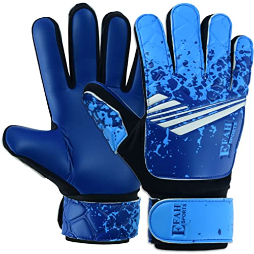 EFAH SPORTS Soccer Goalkeeper Gloves for Kids Boys Children Youth Football Goalie Gloves with Strong Grips