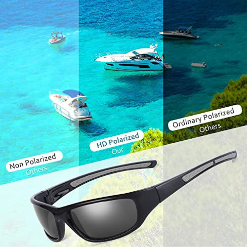 Duduma Sports Polarized Sunglasses for Men Women Baseball Cycling Golf Fishing Sun Glasses UV Blocking Tr8116
