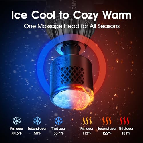 AERLANG Massage Gun with Heat and Cold,Deep Tissue Massage Gun, Back and Neck Massager for Pain Relief,Muscle Percussion M...