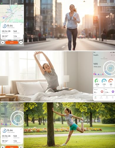 Fitness Tracker for Women with Heart Rate SpO2 Blood Pressure Sleep Tracker,Fitness Watches 16 Sport Modes SMS/SNS Notific...