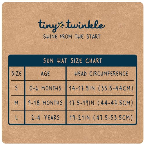 Tiny Twinkle Baby&Toddler Sun Hat|Adjustable UPF 50+ Bucket Hat for Infants&Kids|Lightweight Quick-Dry Hat for Beach&Swim