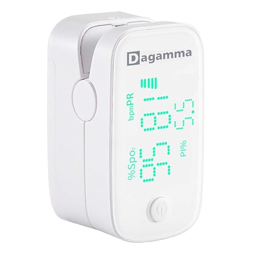 Dagamma DP250 Fingertip Pulse Oximeter, Heart Rate Measurement, Blood Oxygen Saturation Monitor SpO2 with LED Screen, IP22...