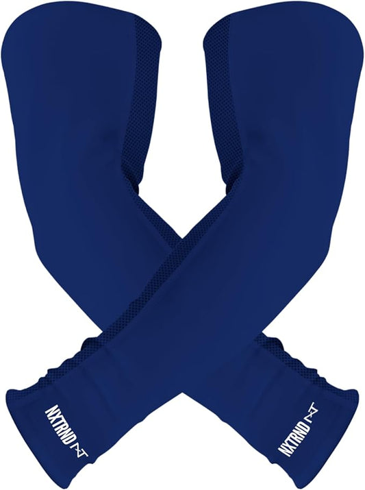 1 Pair Nxtrnd Compression Arm Sleeves for Men, Breathable Football, Basketball, Baseball Accessory, Adult & Kids