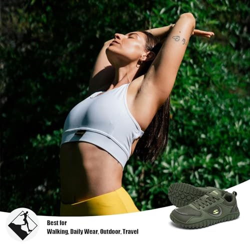 HOBIBEAR Womens Barefoot Shoes | Wide Toe Box | Comfortable Outdoor Sneaker