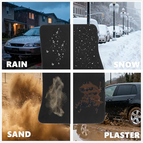 GXARTS Car Floor Mats Carpet Full Set Fit for Ford Escape 2013 2014 2015 2016 2017 2018 2019 |All-Weather, Velour, Black |...