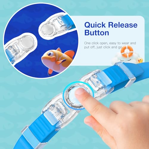 Braylin Kids Swim Goggles, 2-Pack Swimming Goggles for Children, Teens, Boys or Girls, Swim Pool Goggle