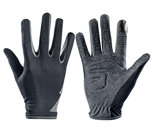 SUJAYU Full Finger Hiking & Cycling Gloves - Thin Gloves for Men & Women - UV Protection, Great for Adult Bikes, Driving &...