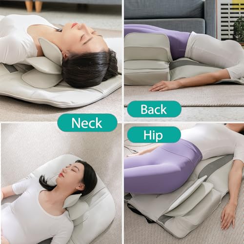 2026 New, Full Body Stretching Massage Mat with Heat. 3D Lumbar - Neck, Back, Waist, Hip Relaxation. 26 Powerful Air Cell...